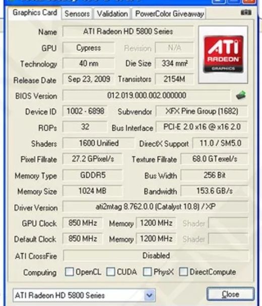 Placa video Sapphire ATI Radeon HD 5870, 1GB, GDDR5, 256bit, DVI, HDMI