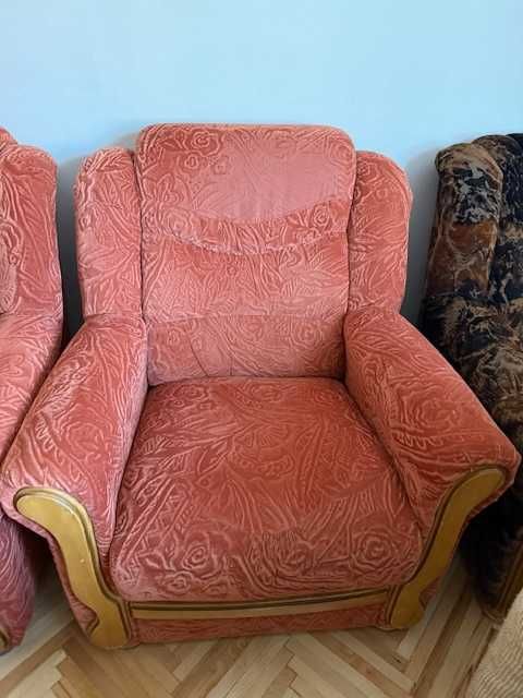 Fotolii cu tapiterie de stofa catifea