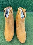 Botine Lola Gonzales, camel,piele întoarsă,mărimea 38,office,casual