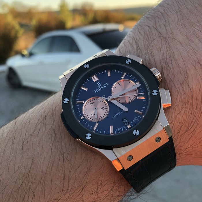 ceas barbat hb classic fusion bezel ceramic 45,mm