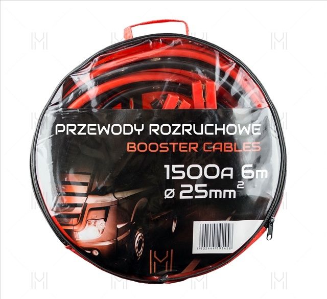 Cabluri pornire 1500A, 6 metri – Set profesional Heavy-Duty