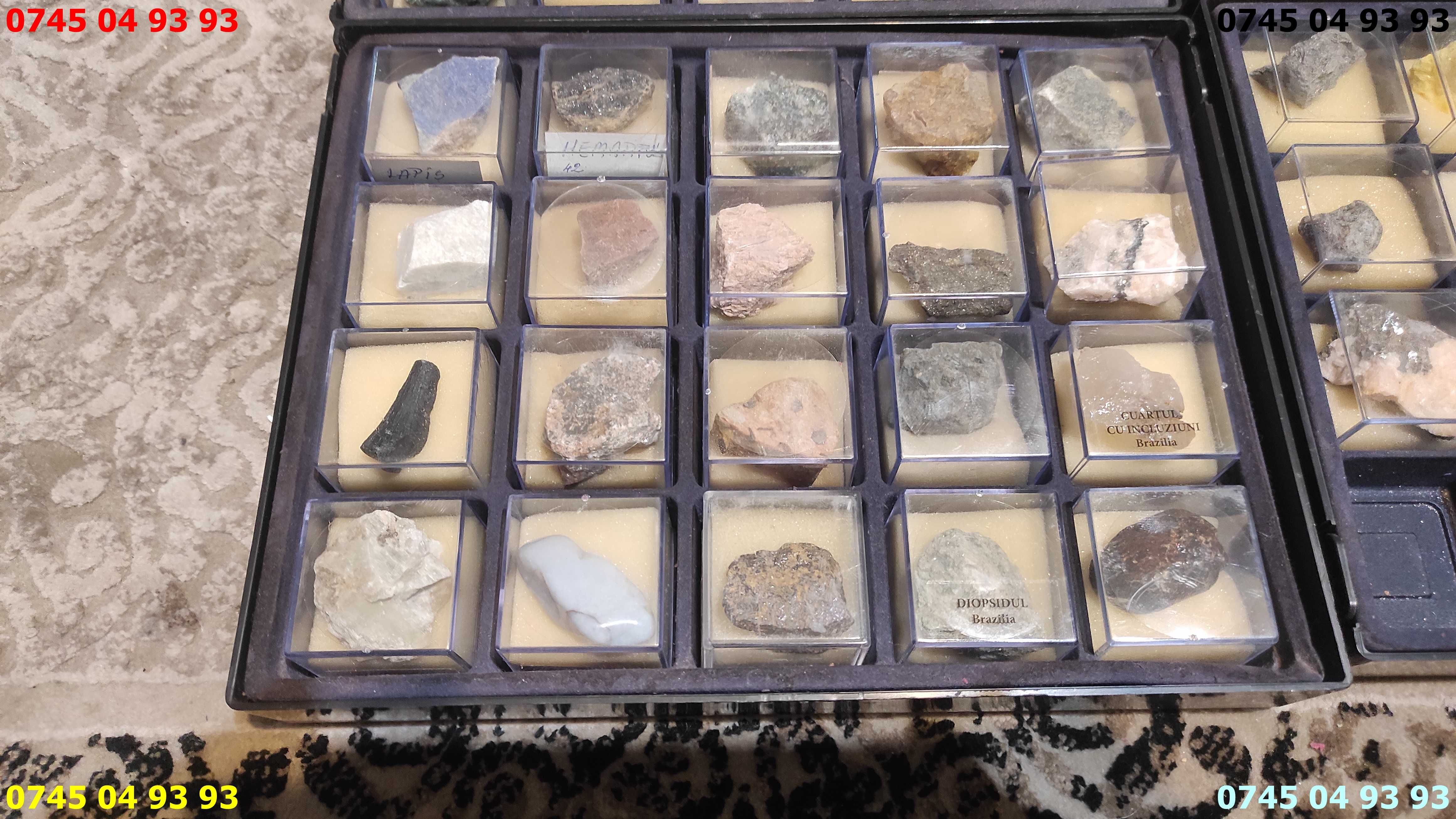 colectie DEAGOSTINI 74 pietre minerale 4 tavi si catalog pret pe toate