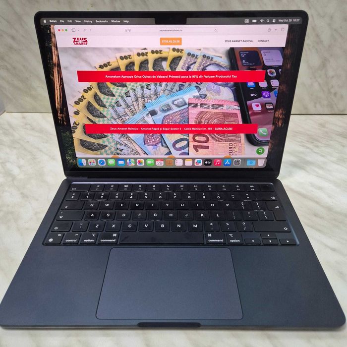 Laptop Apple MacBook Air M2 2022 8gb 250gb Blue 20 cicluri Zeus 33920