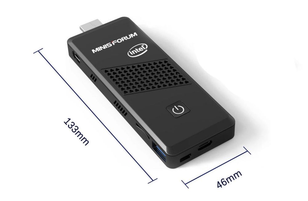 Супер мини PC компютър с Windows 10 pro, MINISFORUM S41 Celeron N4120