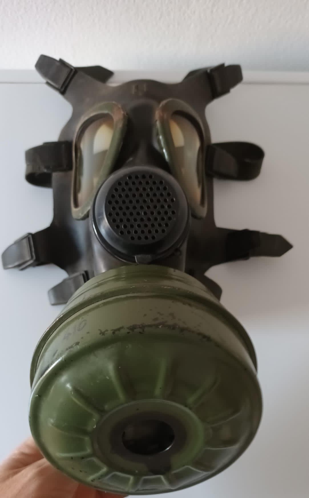 Masca de gaze militară Romania colecție, decor, folosință