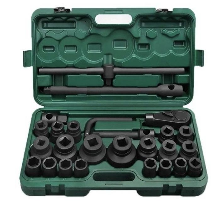 Trusa chei tubulare impact profesionale ,26 piese 21-65 mm, 3/4 si 1 t