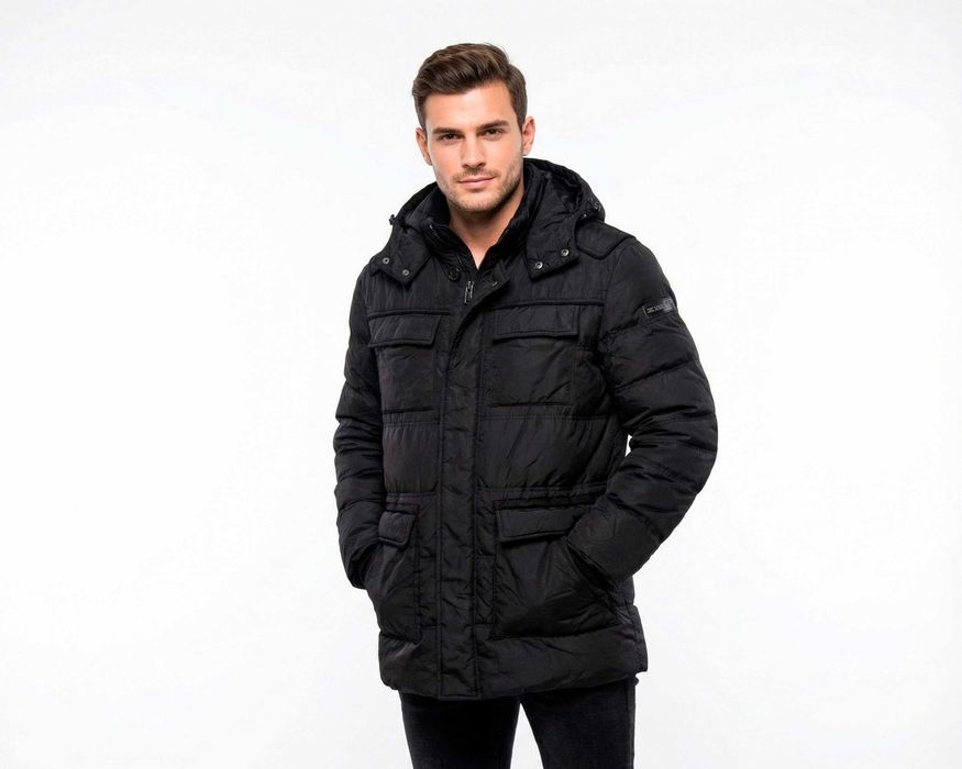 CERRUTI 1881 Пухено Оригинално мъжко яке парка с пух размер 48