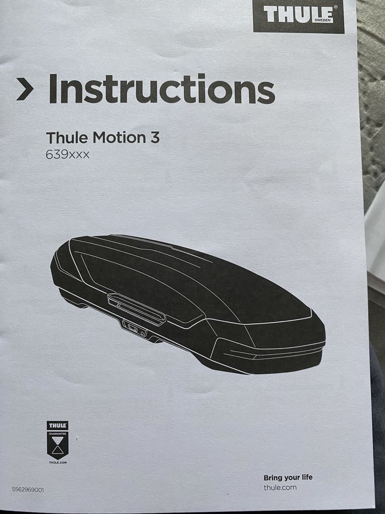 Продавам куфар THULE MOTION 3 L