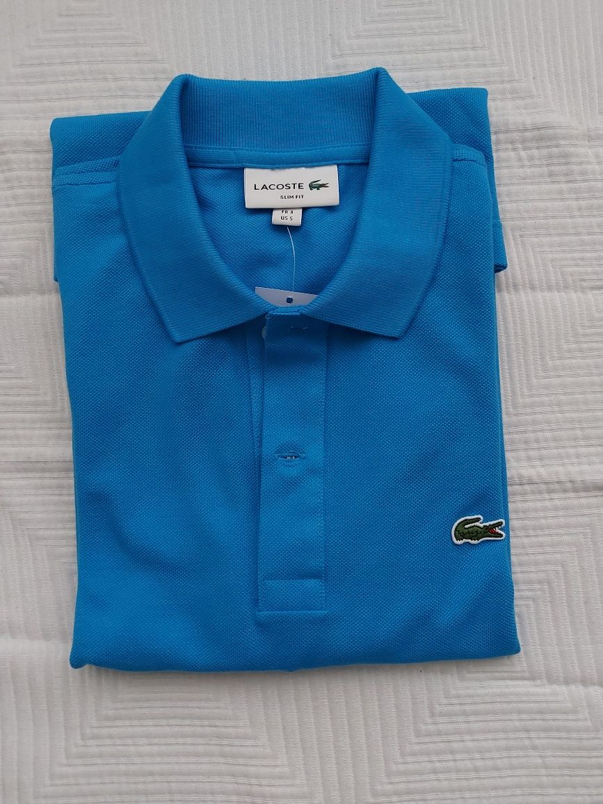 Lacoste Slim fit size S color blue L.12.12 PTV