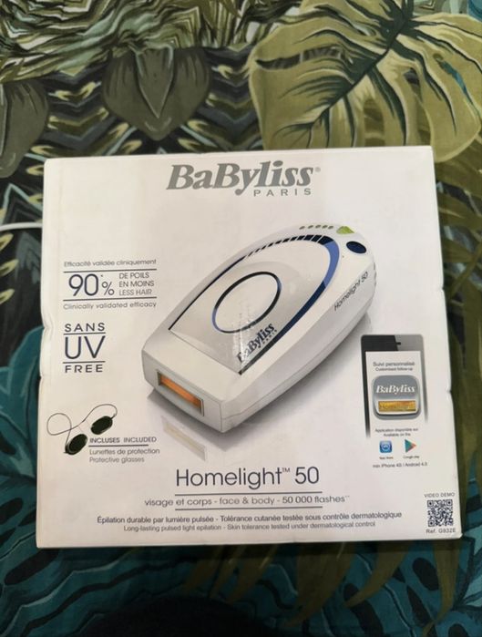 Epilator cu lumină pulsată BaByliss Homelight 50 IPL