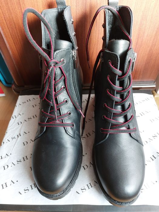 Ghete DASHA piele naturala mar 39 talpa antiaderenta