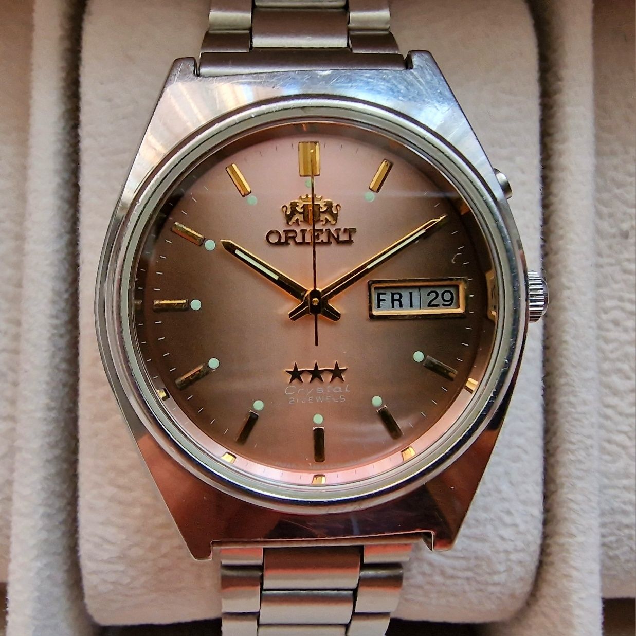 Ceas Orient Tristar sau Crystal Automatic  (nu seiko, nu citizen)