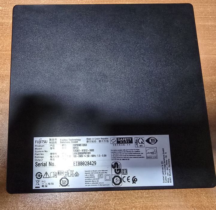 Mini Pc Fujitsu Esprimo model Q958 I5 gen9 16 giga 480ssd