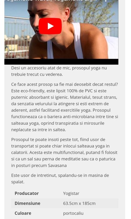 Prosop yoga portocaliu