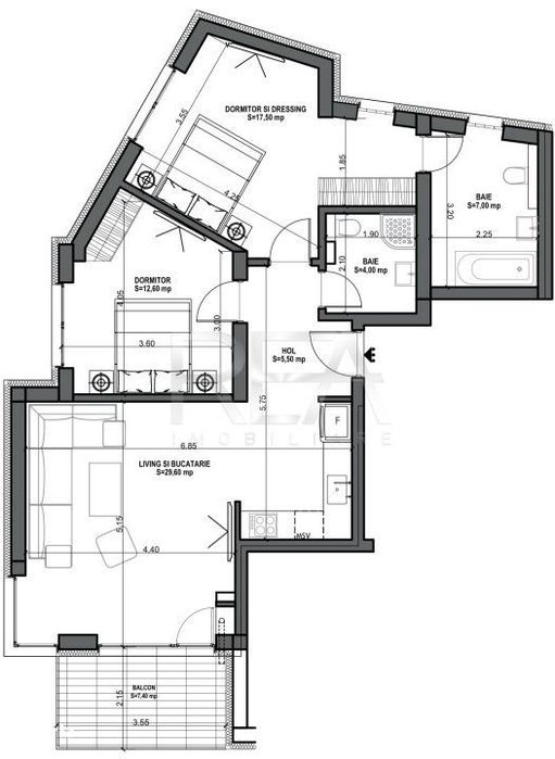 3 camere Vedere Superba in Mosilor la 8 min Metrou Obor