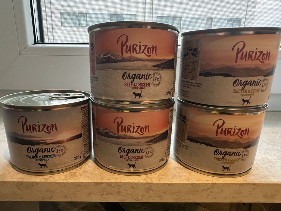 Purizon Organic-Hrana umeda pentru pisici adulte.