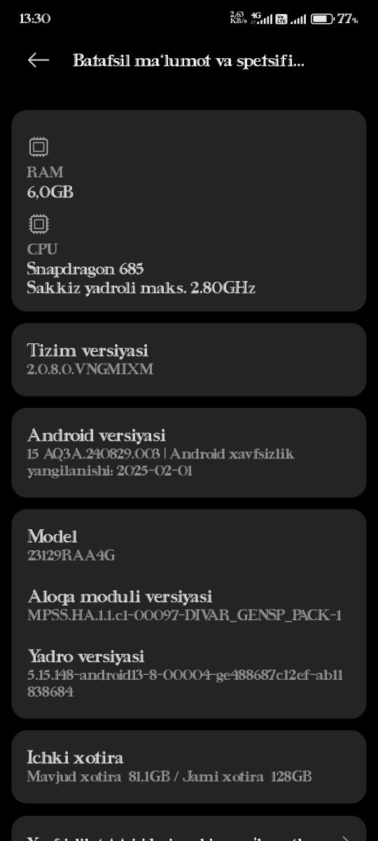Redmi note 13 6/128