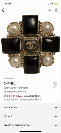 Brosa Chanel originala autentica