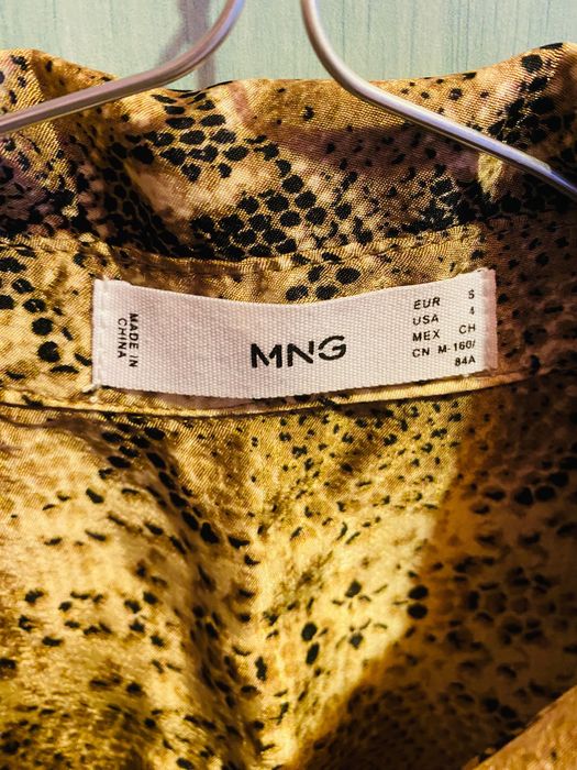 Rochie lunga animal print Mango 100% vâscoză