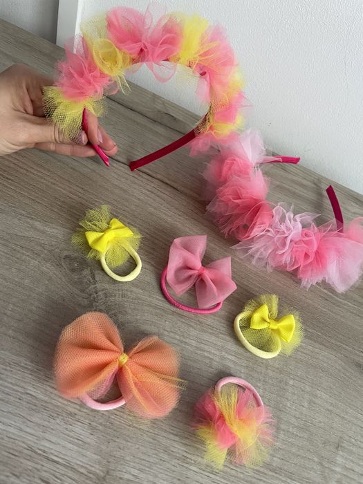 Set cordeluta si elastice de par