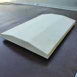 Capace/coame de gard doua ape pentru soclu/fundatie 50 x 20cm