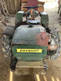 Tractor Articulat Pasquali 4x4 pornire cheie cu plug, remorca si freza