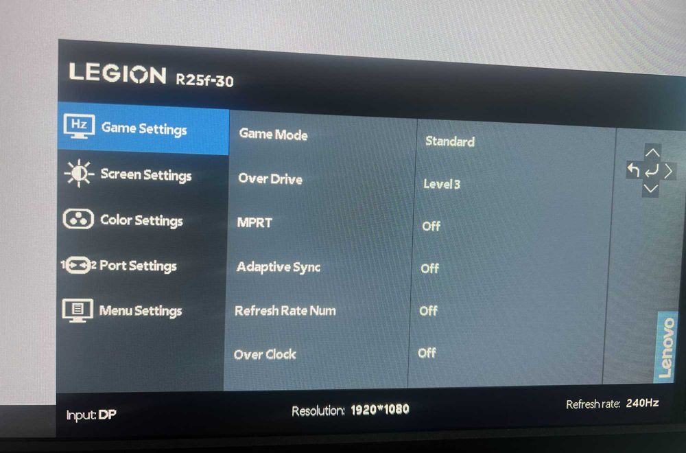 Монитор Gaming Lenovo Legion R25f-30