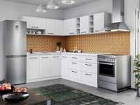 Set Mobila Bucatarie Colt Mina Pure 180*220 Alb C67