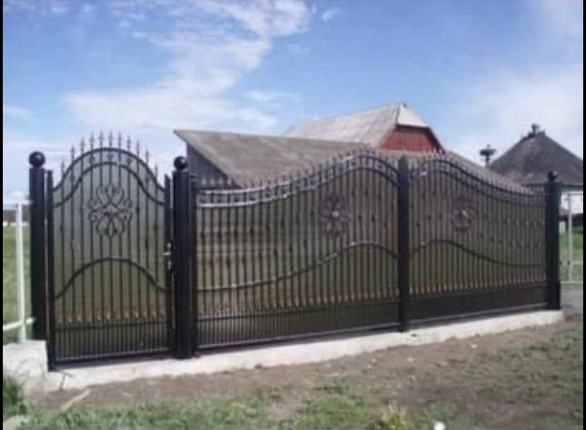Gard porti din fier forjat