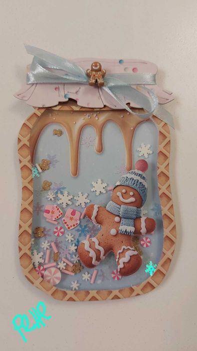 Коледни шейкър картички и картички за декорация, ръчно изработени