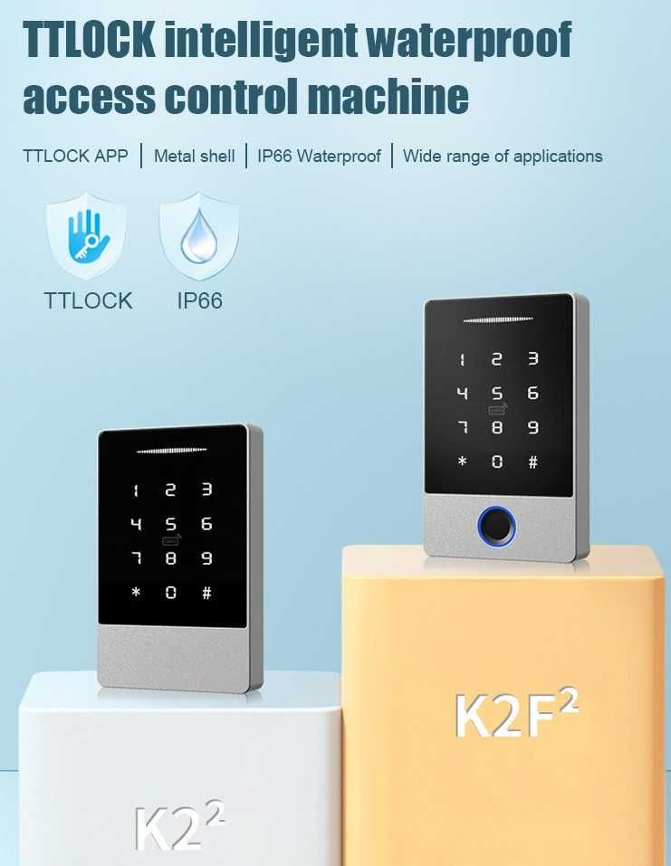 Panou control acces smart K2-2, K2F-2 TTLOCK IP66 waterproof TR GRATIS