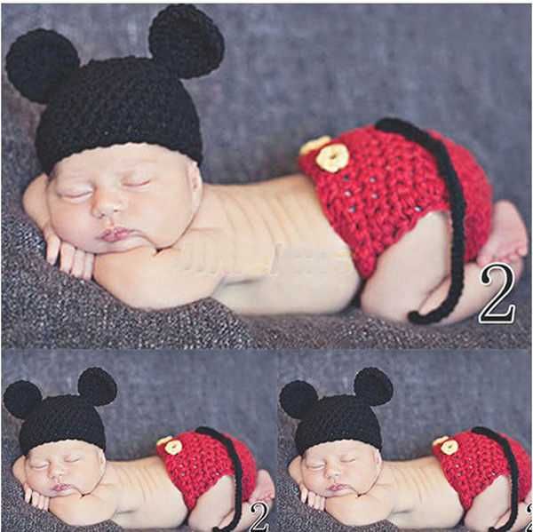 Costum bebelusi crosetat Mickey /Minnie mouse