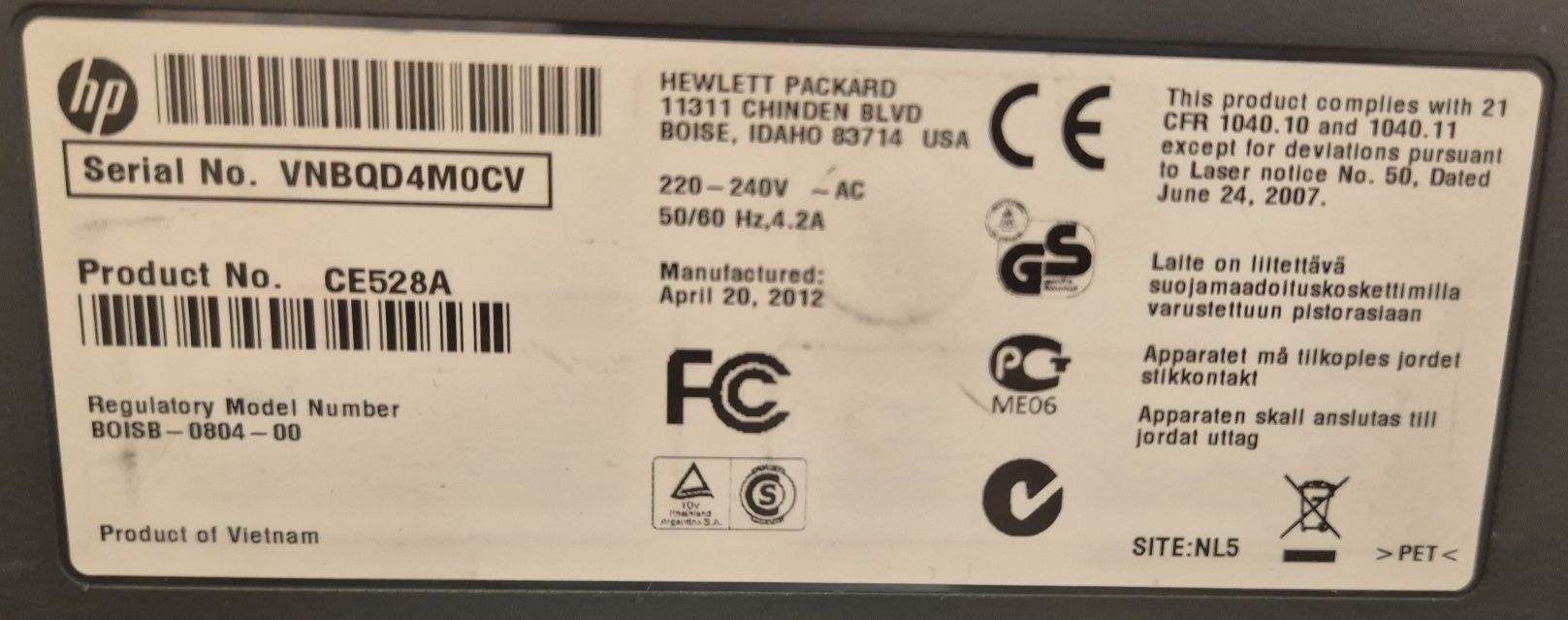 HP LaserJet P3015