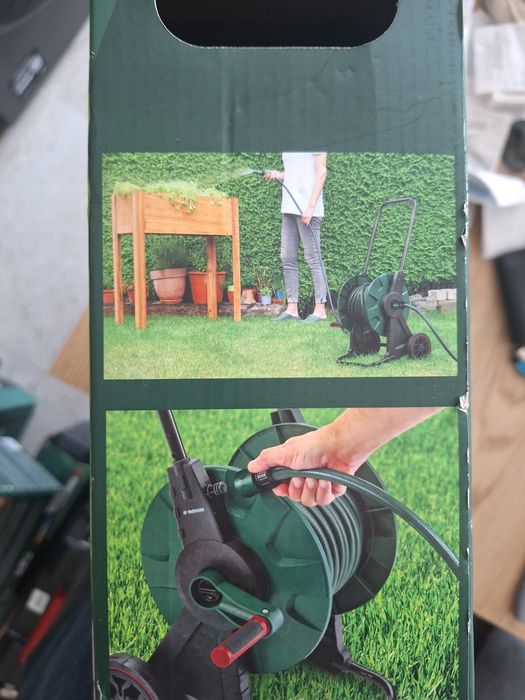 Градински маркуч за напояване на Парксайд 15м. И 30м. макара таймер