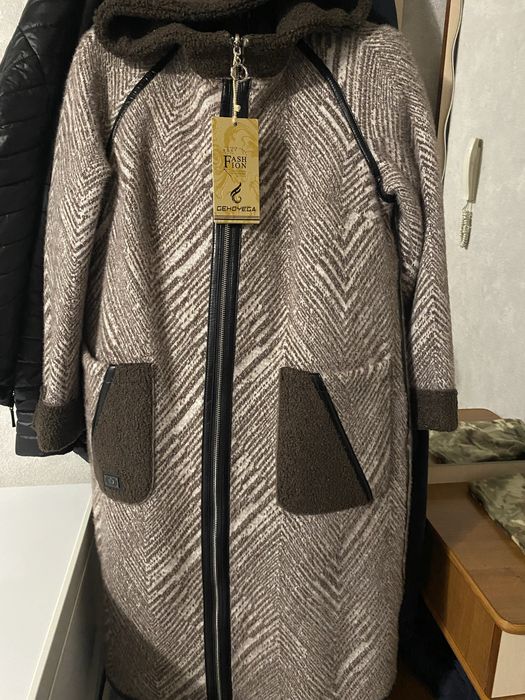 Пальто Тедди. Шторы набор с тюлью. Высота 240см