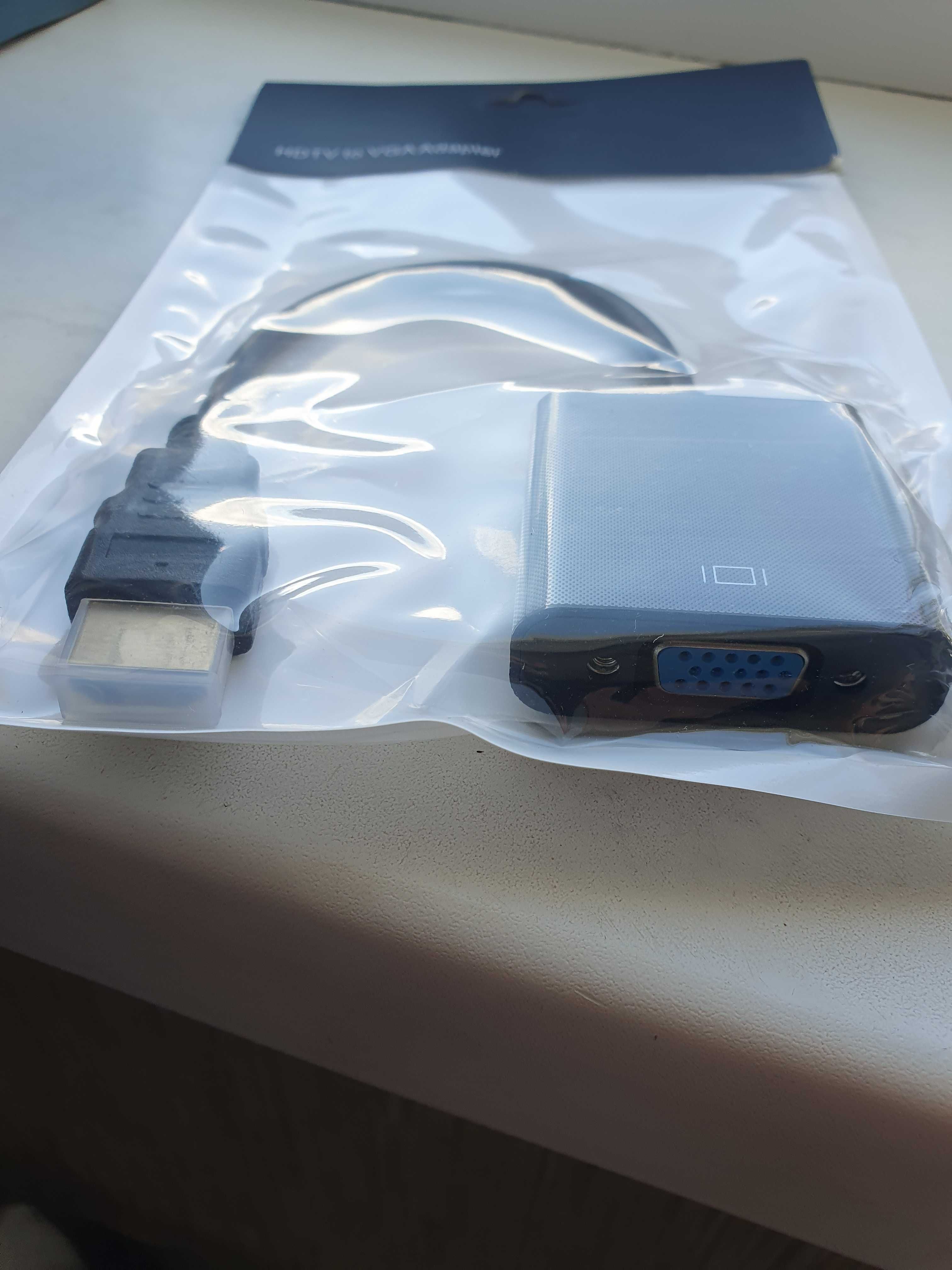 Конвертер hdmi to vga переходник адаптер новый