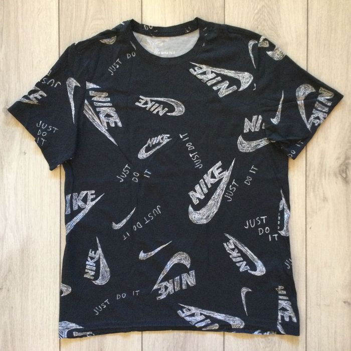оригинална черна памучна тениска NIKE Найк размер L от САЩ