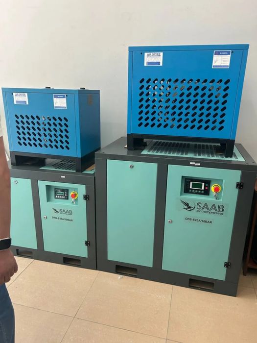 Винтовой воздушный компрессор DFB-E40A SAAB air compressor кафолатли