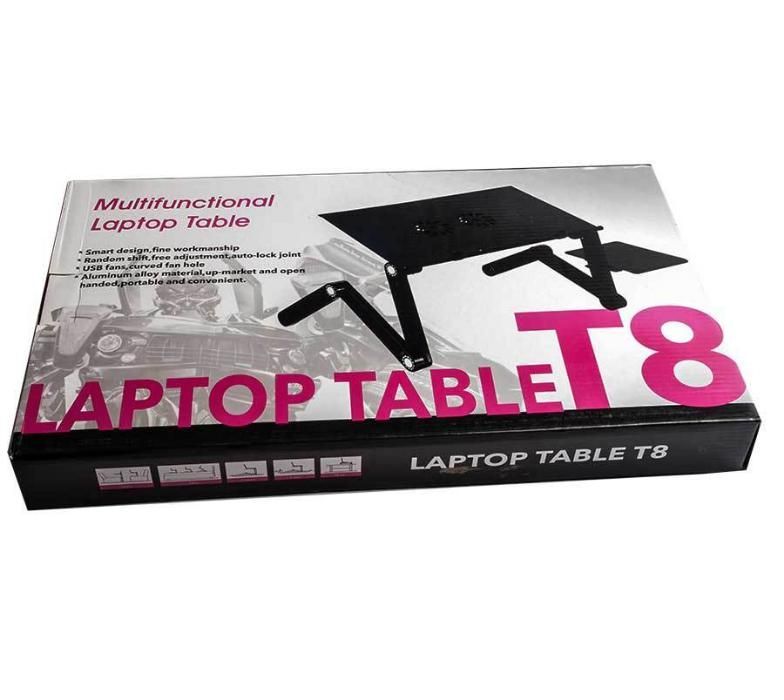 Столик для Ноутбука Складной с Вентиляторами "Laptop Table T8"