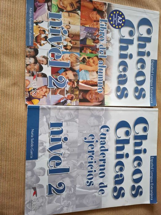 Учебник + учебна тетрадка по испански език Chicos Y Chicas 2