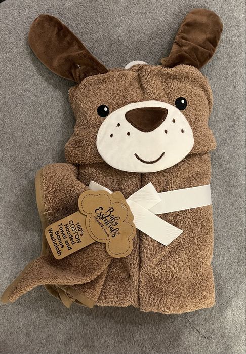 Кърпа за баня с ушички Baby essentials.