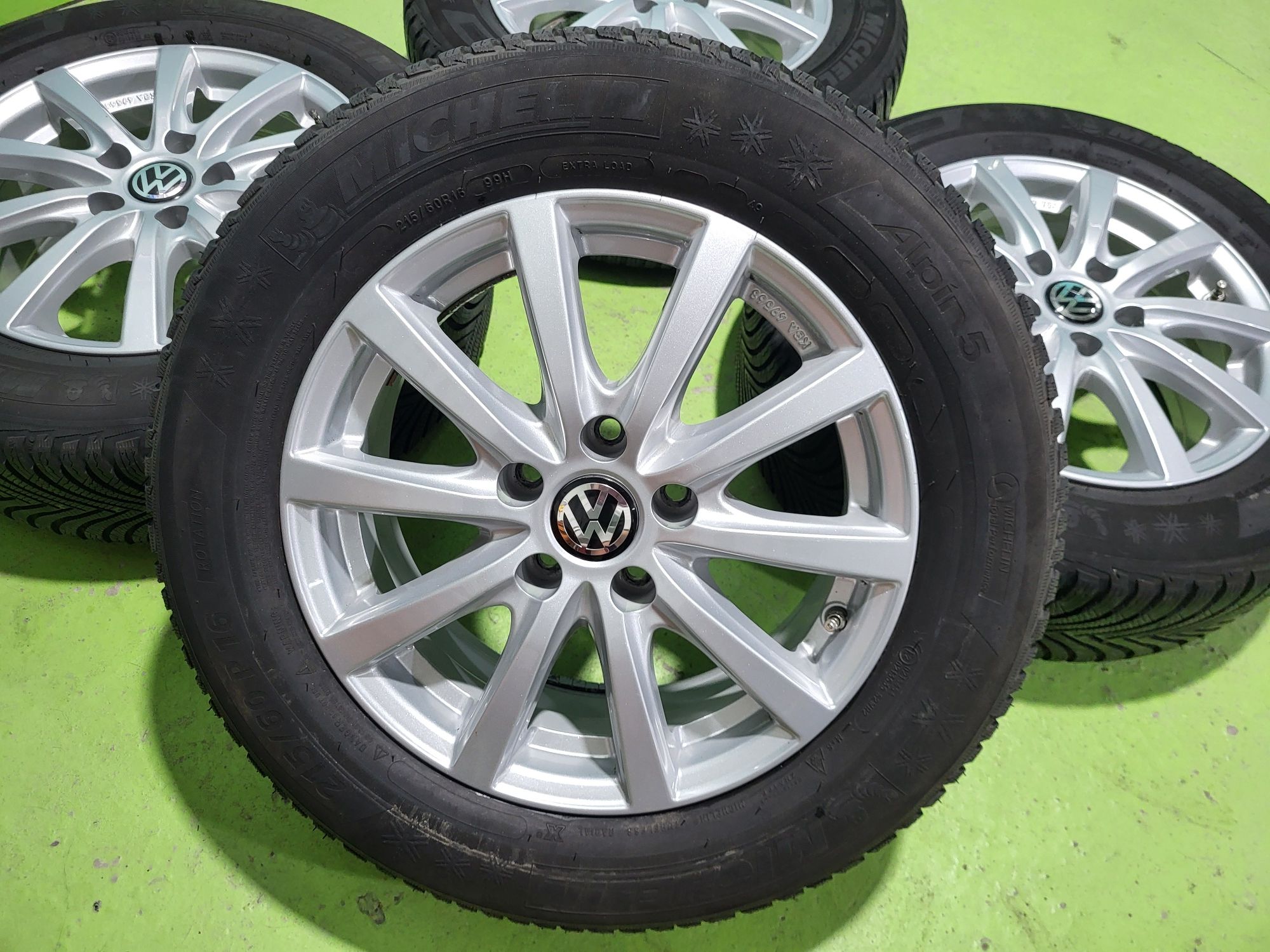 16 5x112 Vw Passat Touran Caddy Skoda 5х112 215/60/16 Michelin