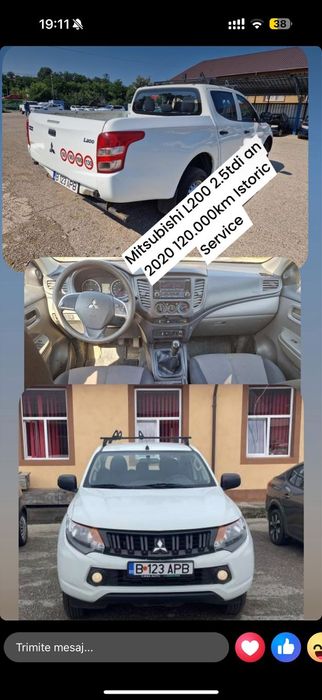 Toyota Hilux Nissan Navara Mitsubishi L200 2019 100.000km reali Unic Proprietar Ful