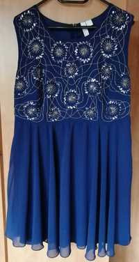 Официална рокля размер 50 синя