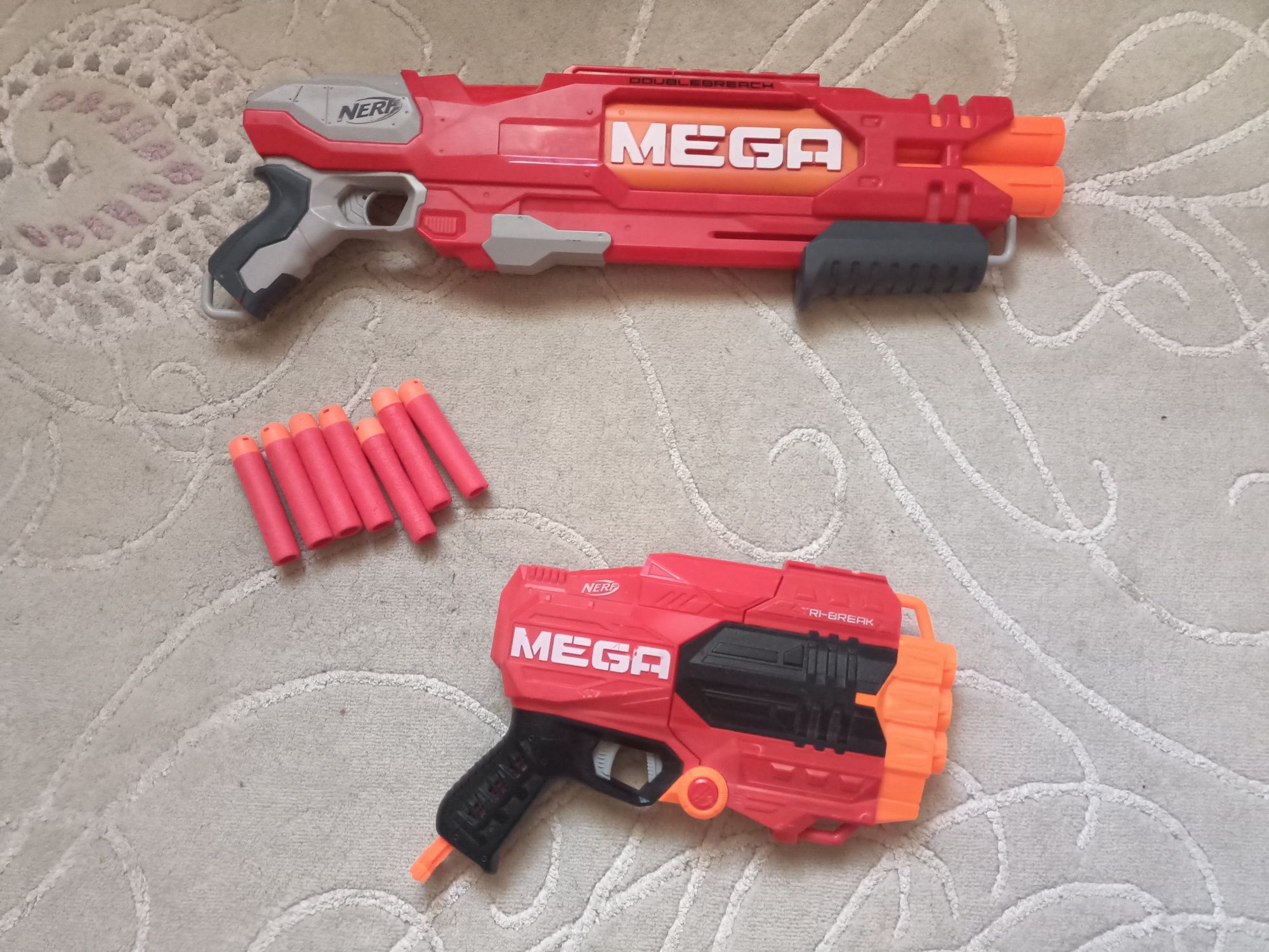 Nerf mega tri-break и doublebreach