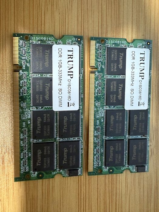 memorie ram laptop ddr1 333 Mhz kit 2gb 2x1 gb so dimm