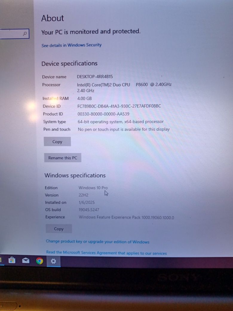 Soni vaio vgn-z11wn