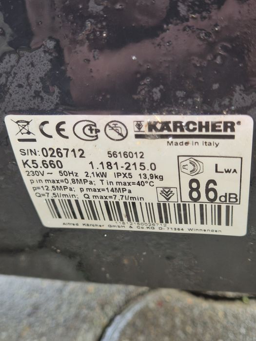 Aparat de spălat cu presiune karcher k 5.660