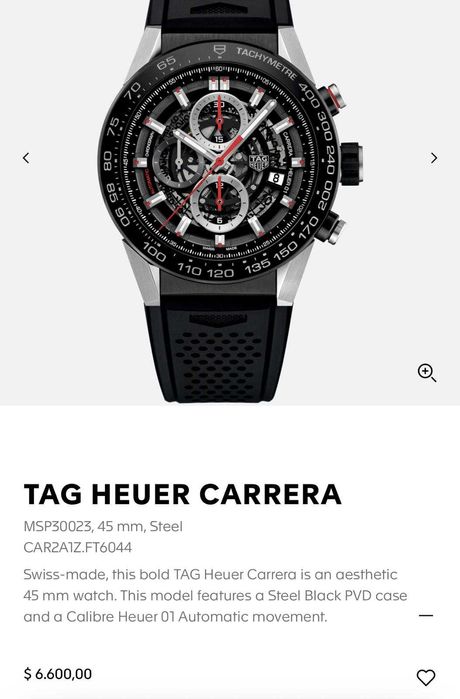 CEAS TAG HEUER CARRERA - Cal. Heuer 01 - Aston Martin Edition - 45mm !