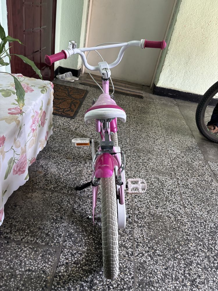 Продава се детски велосипед BYOX 16 цола PUPPY PINK